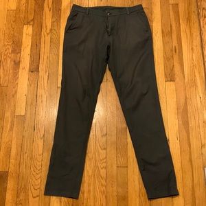 Lululemon Mens Charcoal Commision Pants 34”